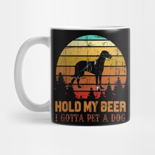 Holding My Beer I Gotta Pet This Vizsla Mug